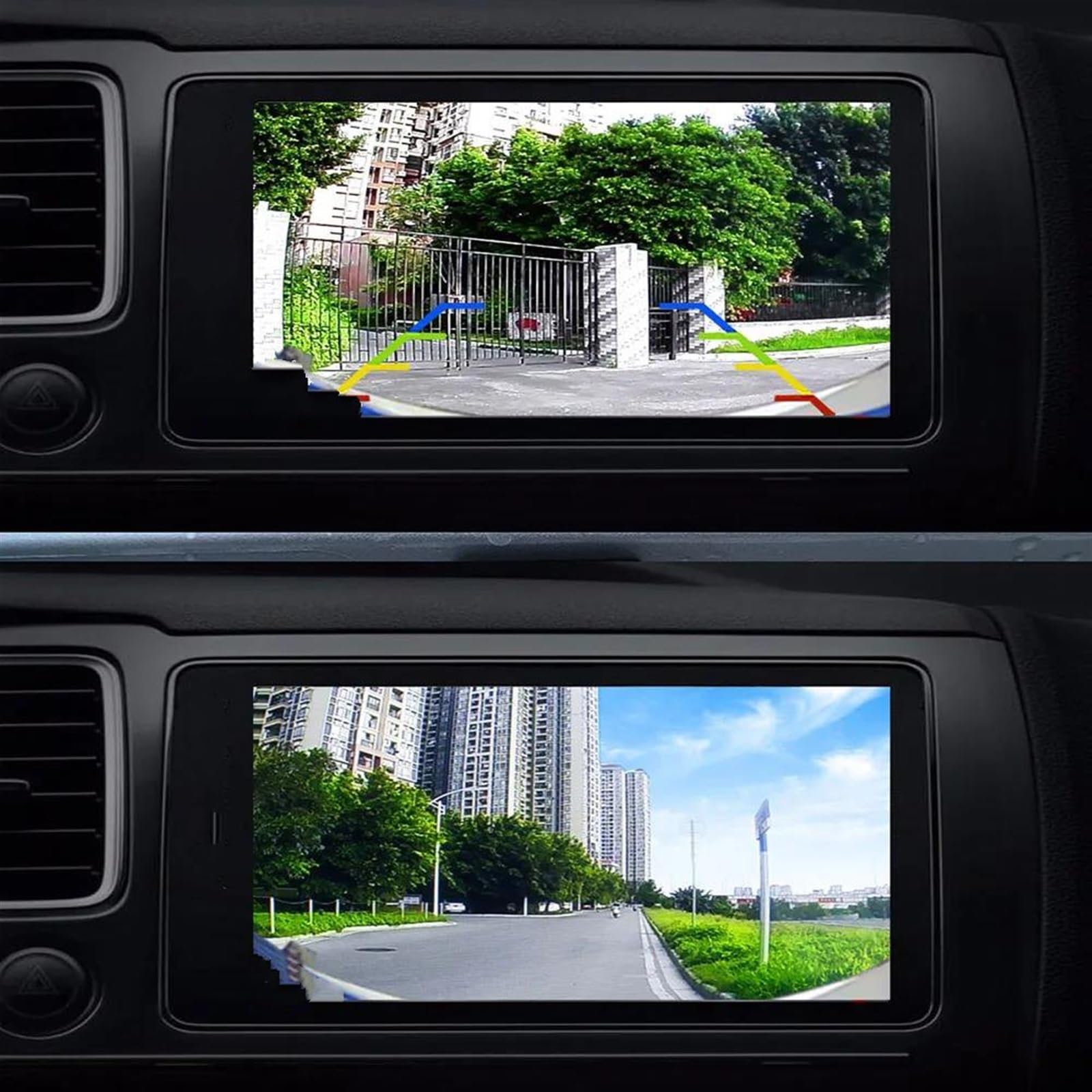 Cámara De Visión Trasera Grados Hd Cámara De Visión Trasera Delantera Para Coche Estacionamiento AHD 1080P Gran Angular 180 Grados Resistente Al Agua HD(AHD 1080P)