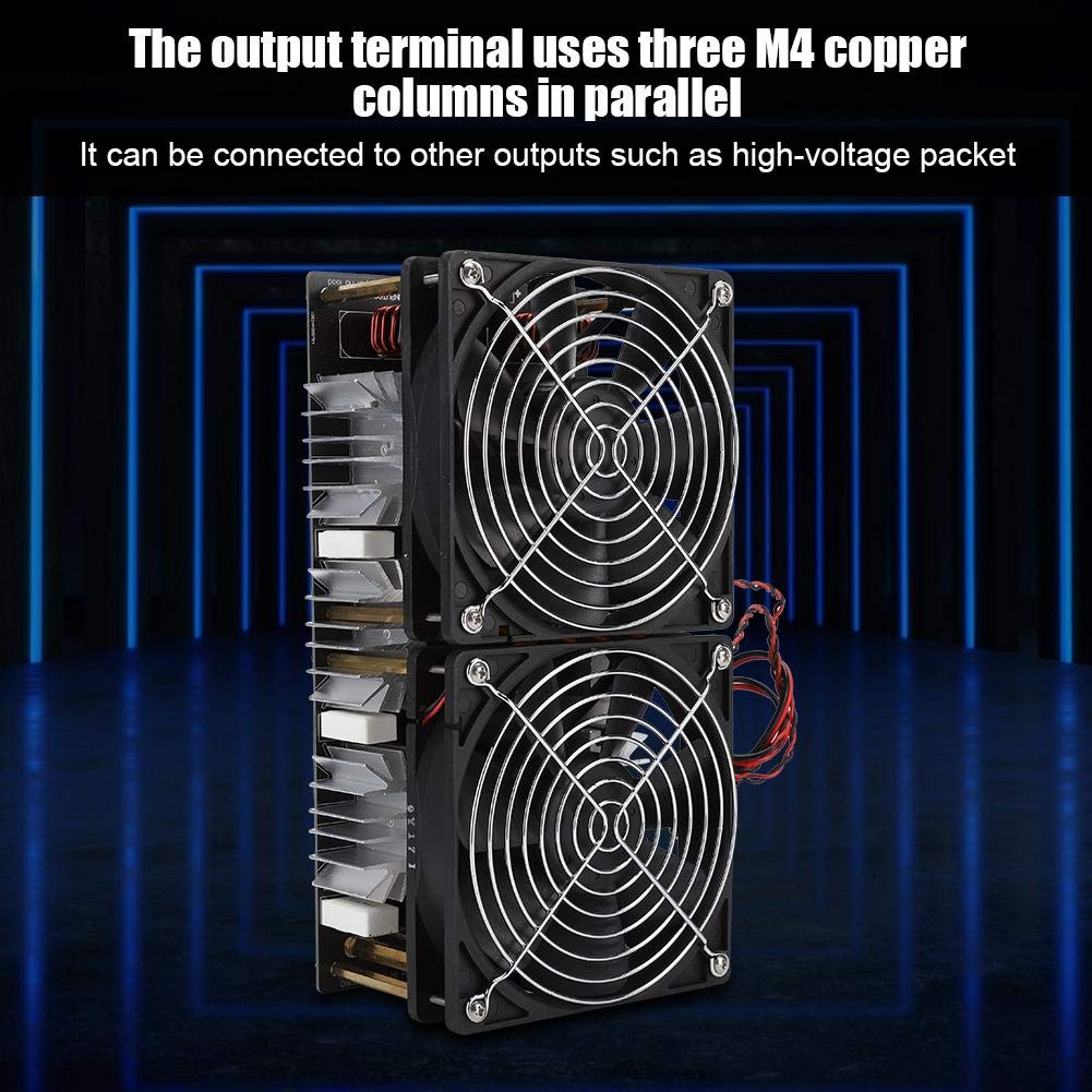 Socobeta Riscaldatore a induzione 12V-48V 2500W Riscaldatore a induzione ad Alta frequenza Modulo Scheda PCB Driver Flyback per Fai da Te Modulo di Potenza ZVS
