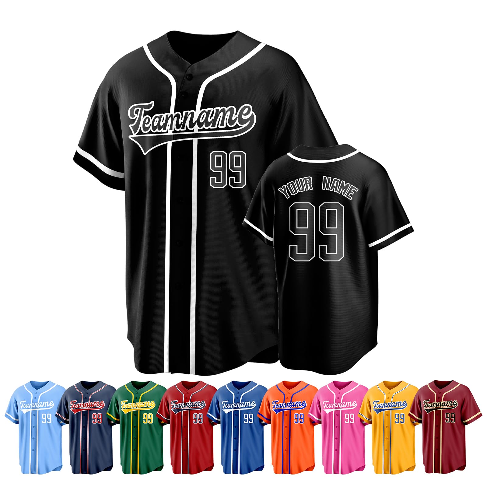 Custom Baseball Jersey Personalized Uniform Shirts Stitched Printed Name Numbers Sports Fans for Men Women Boy