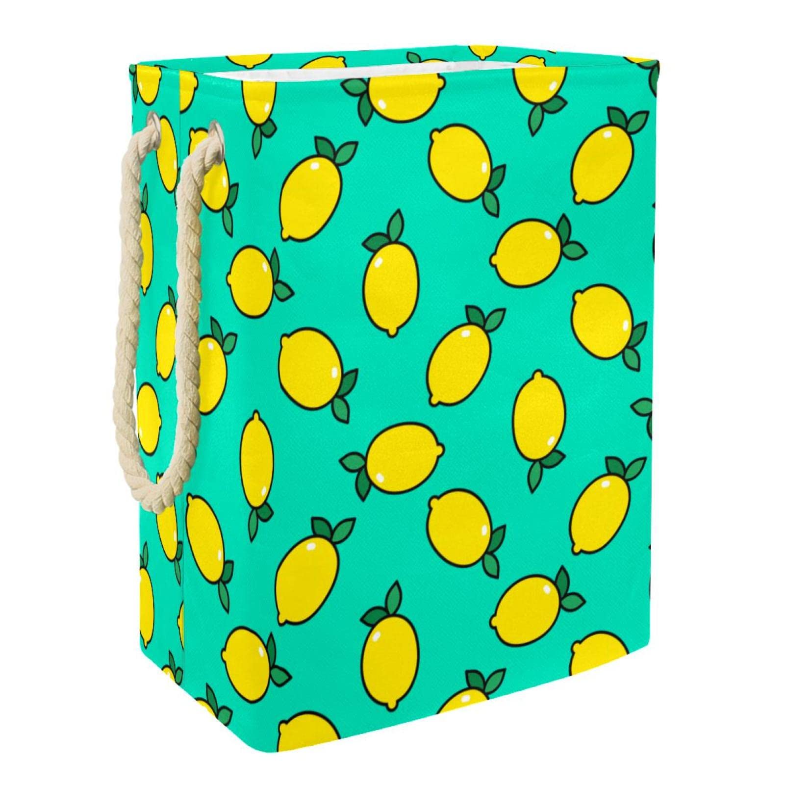 Panier à linge imperméable pour buanderie moderne design pop art citron