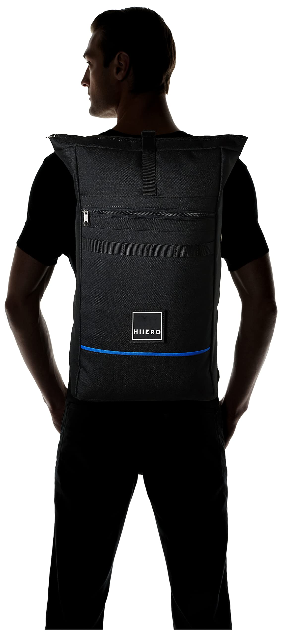 Unisex – Erwachsene Einsatzrucksack roll Rucksack, Black, L x B X H-34 x 22 x 46