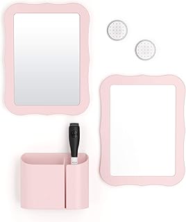 U Brands Locker Accessories Kit, Back to School Essentials, Blush, 6-Piece, Includes Whiteboard, Mirror, and Organizing Su...