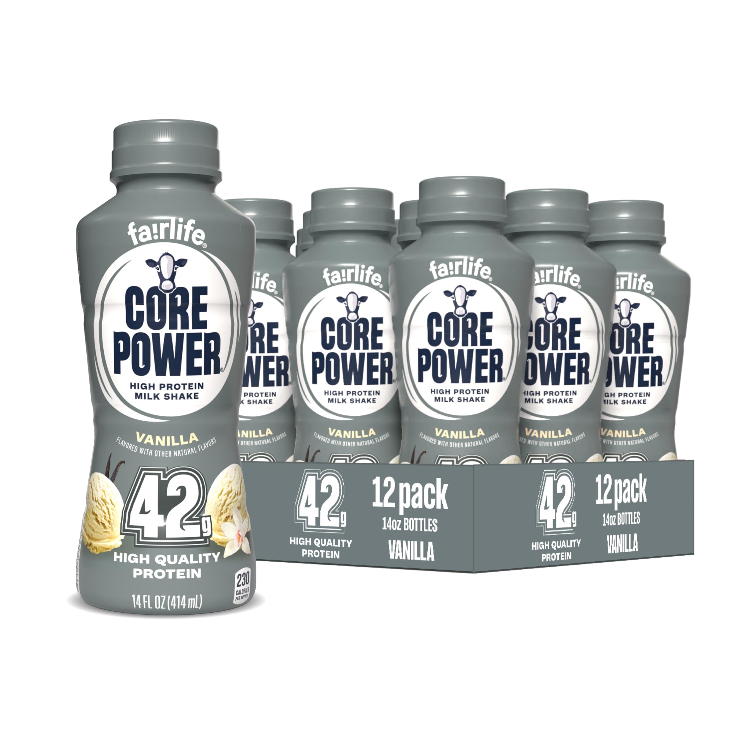Amazon.com : Core Power Elite High Protein Shake, Vanilla, 42g