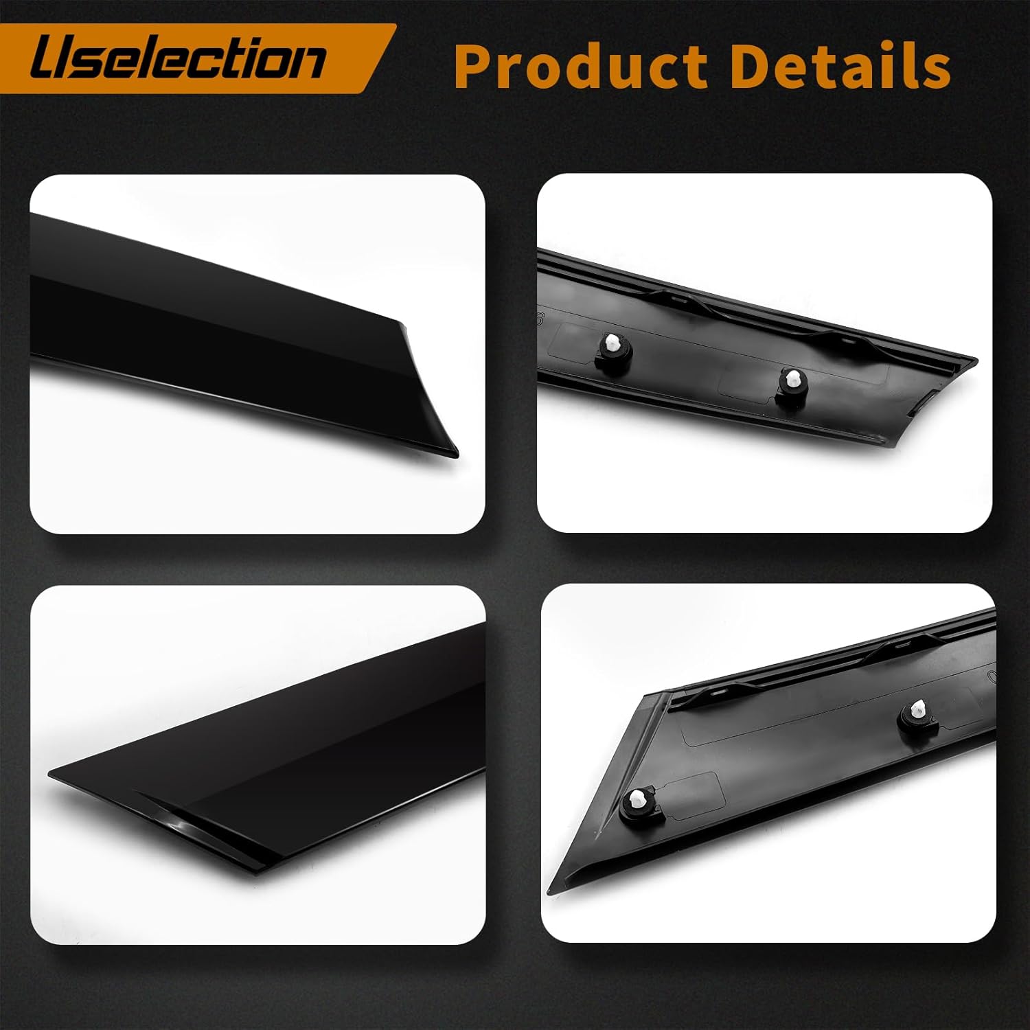 Windshield Post Trim A-Pillar Molding Cover Compatible with Mini Cooper R55 R56 R57 2007-2015 Windshield Side Molding Replaces 51137272583 51137272584