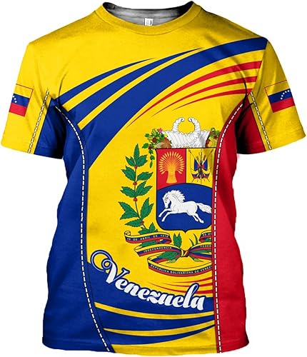 Miniatura 6 de Camisetas personalizadas de Venezuela, sudadera con capucha de la bandera venezolana, camiseta de fútbol para hombres y mujeres, ropa del escudo de