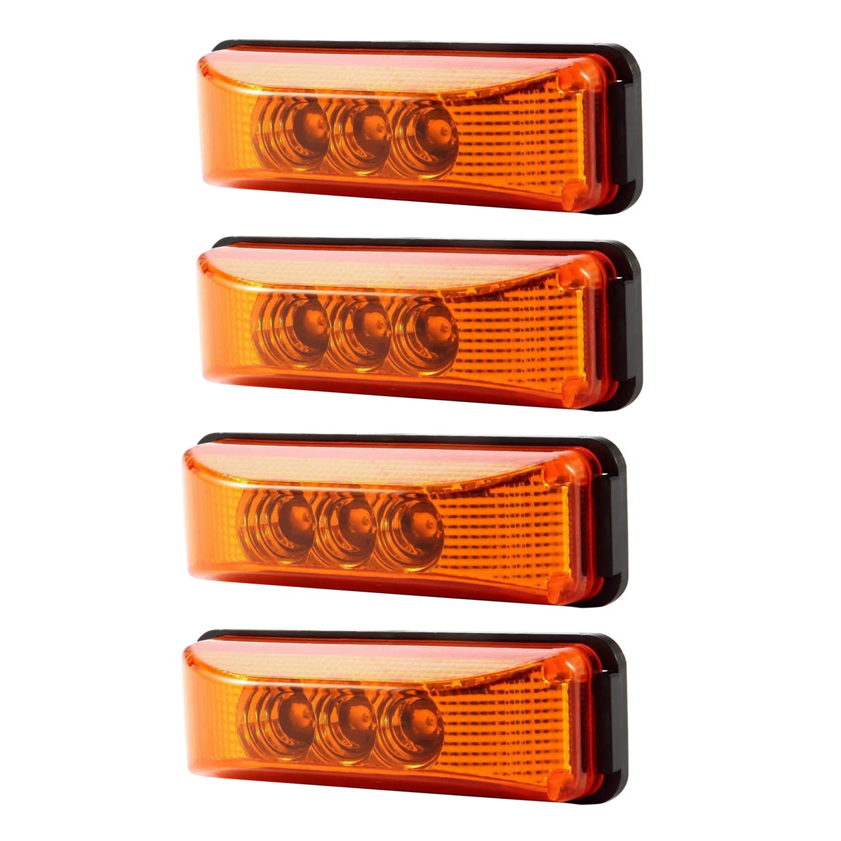Amazon | VEMART 4X 3 LED 3.9インチ 車のトラックサイドマーカー 