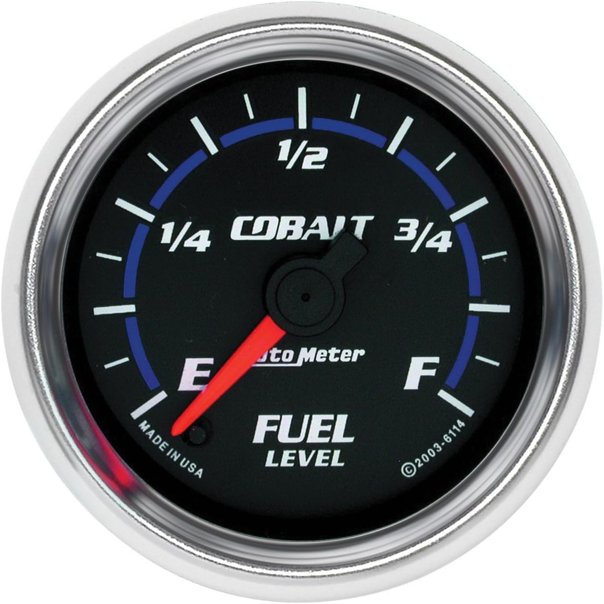 Auto Meter 6114 Cobalt Full Sweep Electrical Fuel Level Gauge, 2 1/16" - Full Sweep/Electric