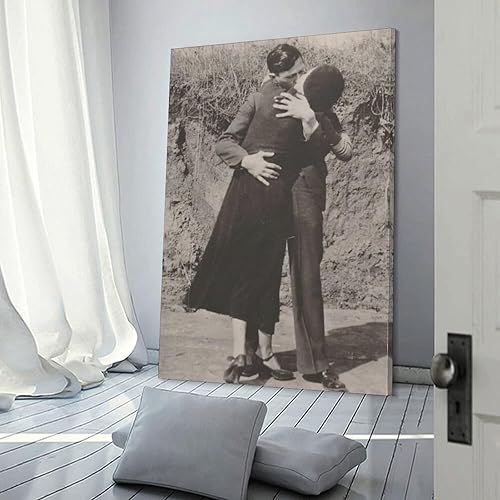 Miniatura 3 de Impresión de Bonnie & Clyde, foto de Bonnie y Clyde, arte de pared en blanco y negro, pósteres artísticos de pintura, impresiones artísticas de