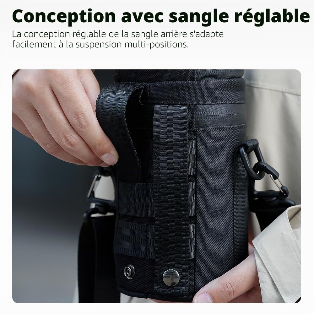 AMBITFUL Thick Camera Lens Pouch Case, Water/Dust/Shock Protection Lens Pouch for DSLR Camera Lens Compatible for Sony, Nikon, Canon,Fujifilm,Tamron Fits Lenses Below