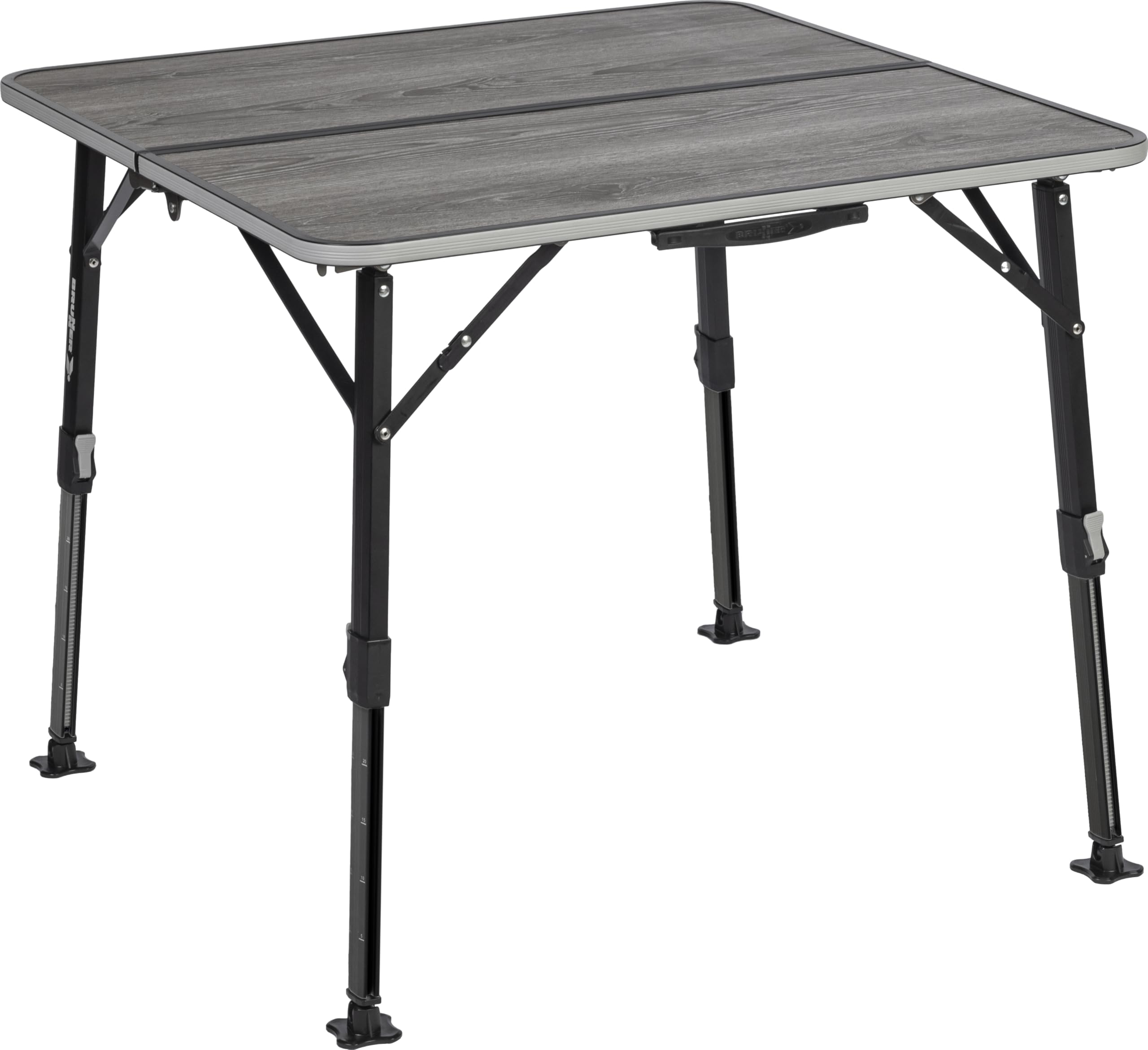 Brunner Elútop Compack Falttisch 80x80cm - Camping grau
