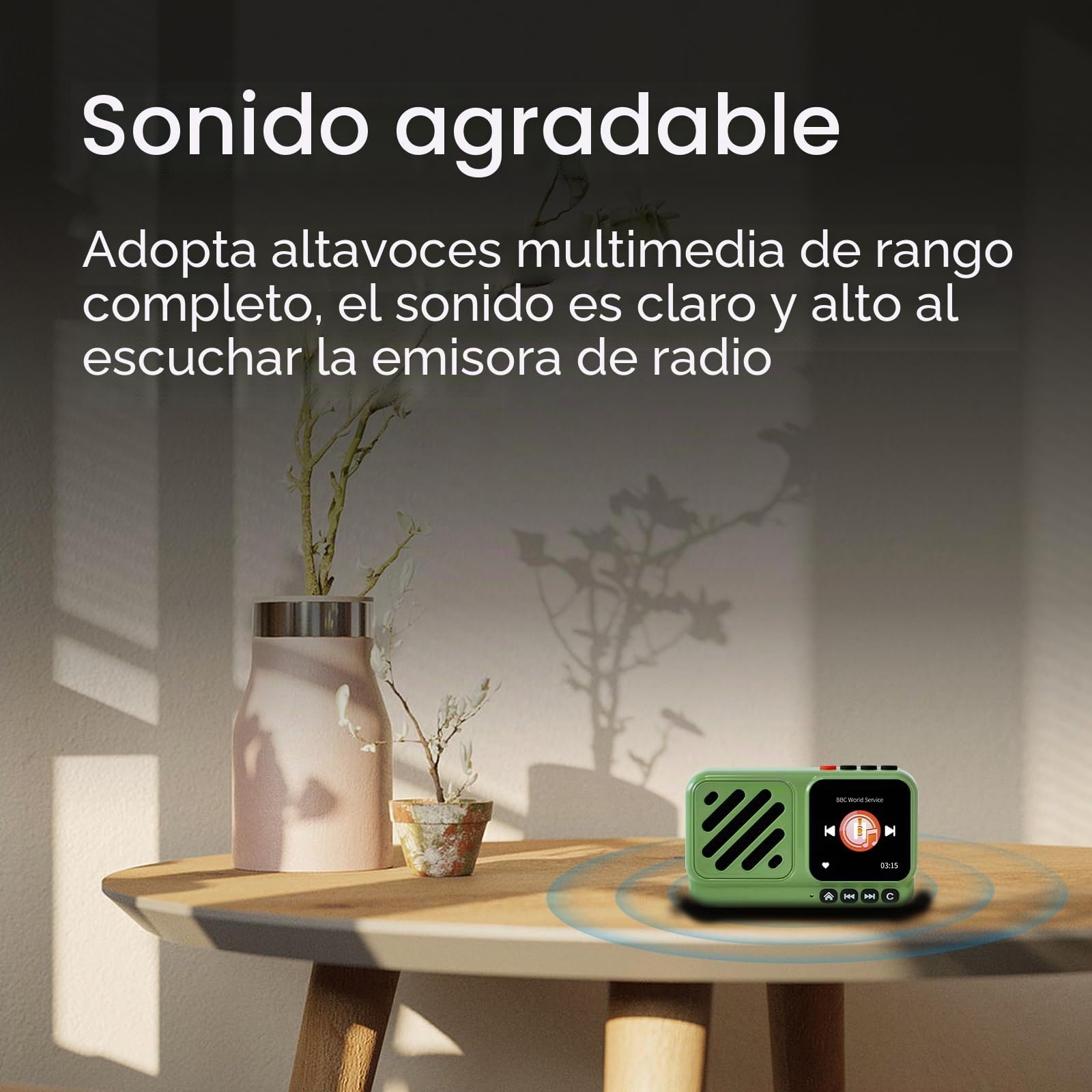Choyong Voyager - Altavoz Bluetooth inalámbrico portátil con WiFi/4G, estación de radio por Internet, BT5.3, electrónica para el hogar, viajes, al aire libre
