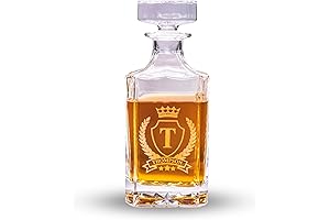 Personalized Whiskey Decanter - 750ml Engraved Whiskey Decanter - Custom Whiskey Gifts