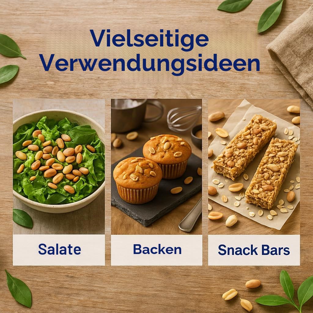 GiDeli Erdnüsse Geröstet ohne Salz und Öl 20kg im Eimer - Großpackung ungesalzener naturbelassener