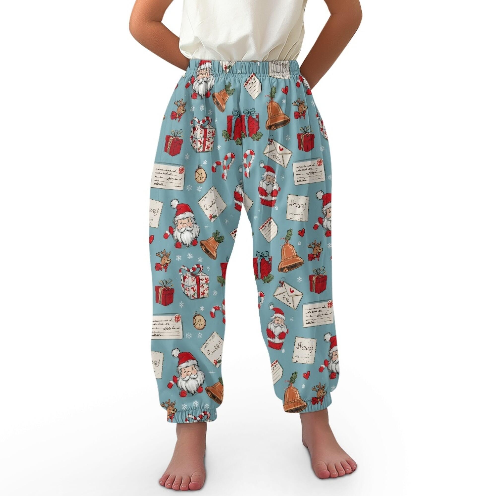 Unisex Little Kids Yoga Trousers Bohemian Beach Pants Baggy Harem Activewear for Boys and Girls Age 3-10
