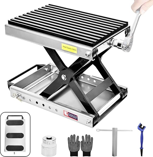 SHMQYSY 1500 lbs Motorcycle Jack with Rubber Pad