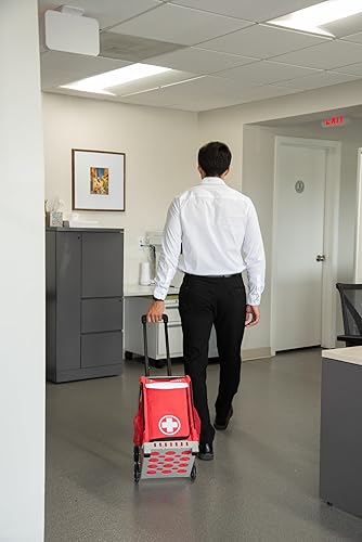 Miniatura 4 de MobileAid Essentials Pro100 - Carro modular de primeros auxilios fácil de rodar