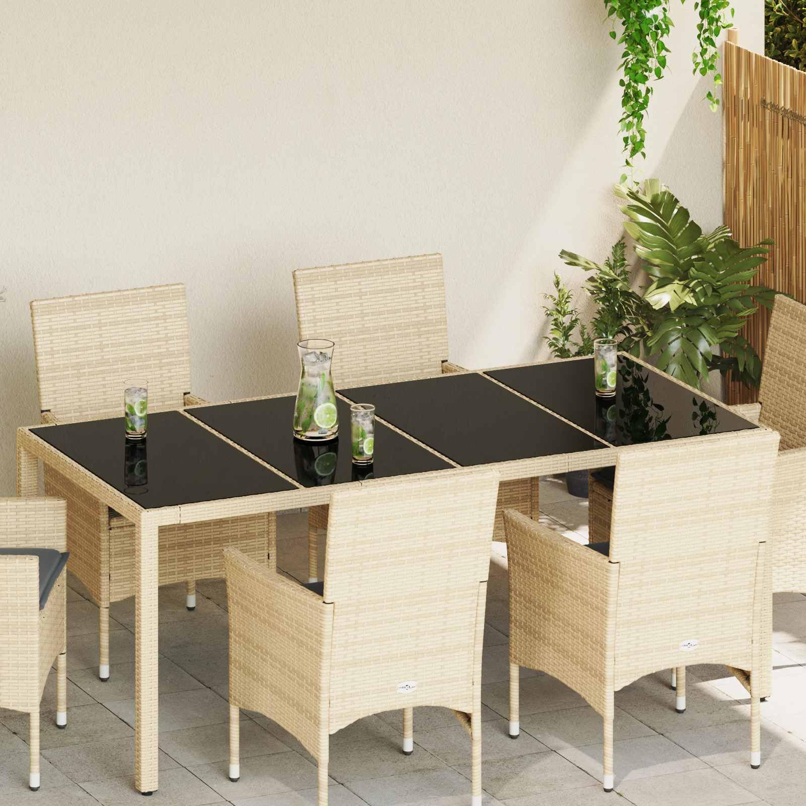 vidaXL Plateau de Table 4 pcs Noir Verre trempé, Table rectangulaire en Verre trempé, pour intérieur extérieur, Meuble Moderne, Look Vibrant et Minimaliste