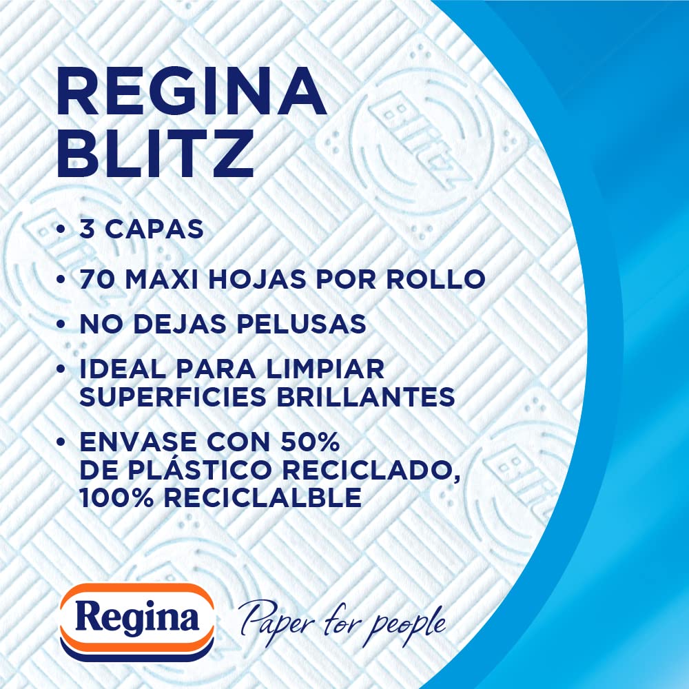 Regina - Blitz, Carta multiuso, 18 rotoli