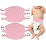 ToBeInStyle Babies\' 6-Pack Comfortable Newborn Baby Belly Binder - Pink - One Size