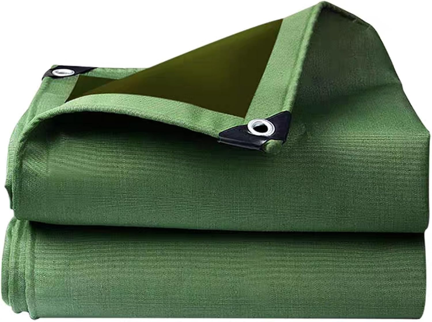 Lona verde grande extra duradera con ojales a prueba de óxido para protección exterior