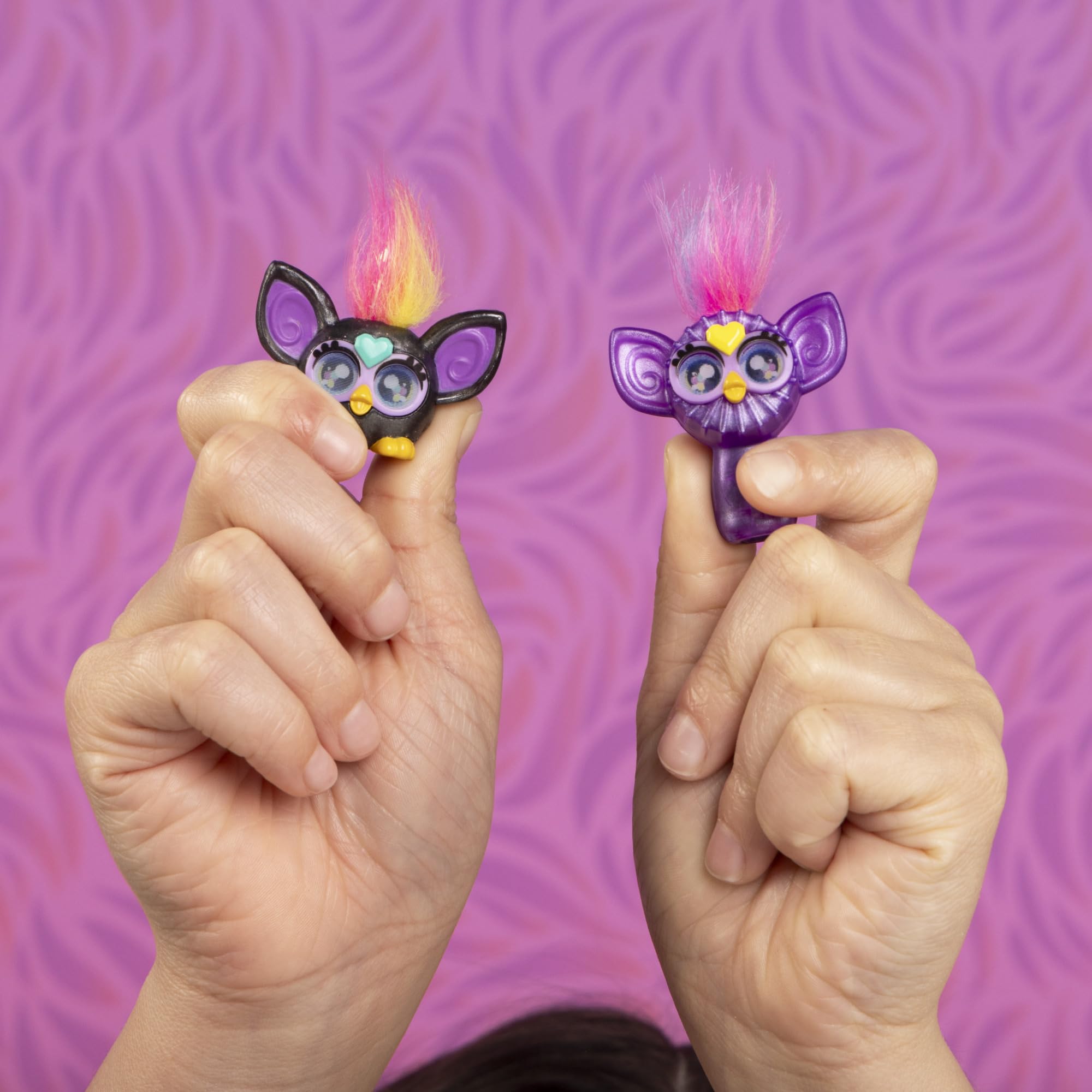 Wielopak 12 miniaturowych figurek-niespodzianek Furby z motywami mody, zabawki kolekcjonerskie o wysokości 2,54 cm dla dzieci w wieku od 5 lat, seria 2