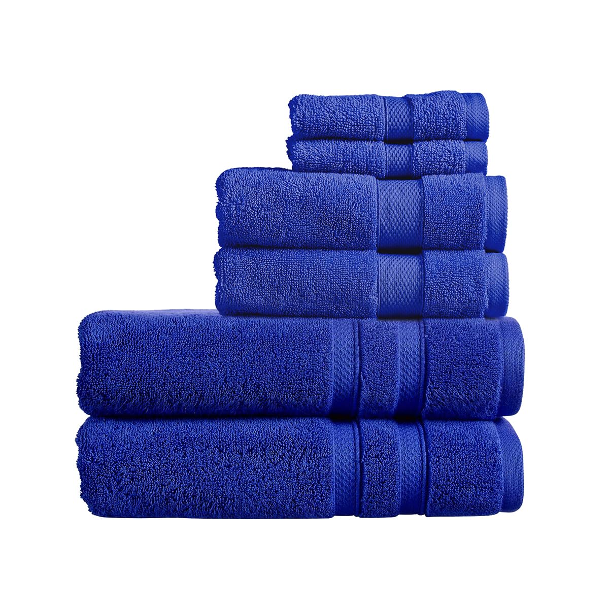 Christy Chroma Bath Towels | Set of 2 | Highly Absorbent Heavyweight 675GSM | Bold and Bright | Soft Velvety Smooth Bathroom Shower Towels | 100% Cotton | Sustainably Made | White — view 152