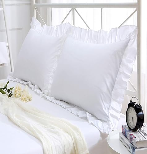 Miniatura 37 de Fundas de almohada cuadradas a cuadros en blanco y negro con volantes, fundas de almohada a cuadros, fundas de almohada de gingham, fundas de Negro