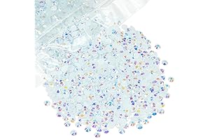 3000PCS 5mm White AB Resin Rhinestones for Crafts