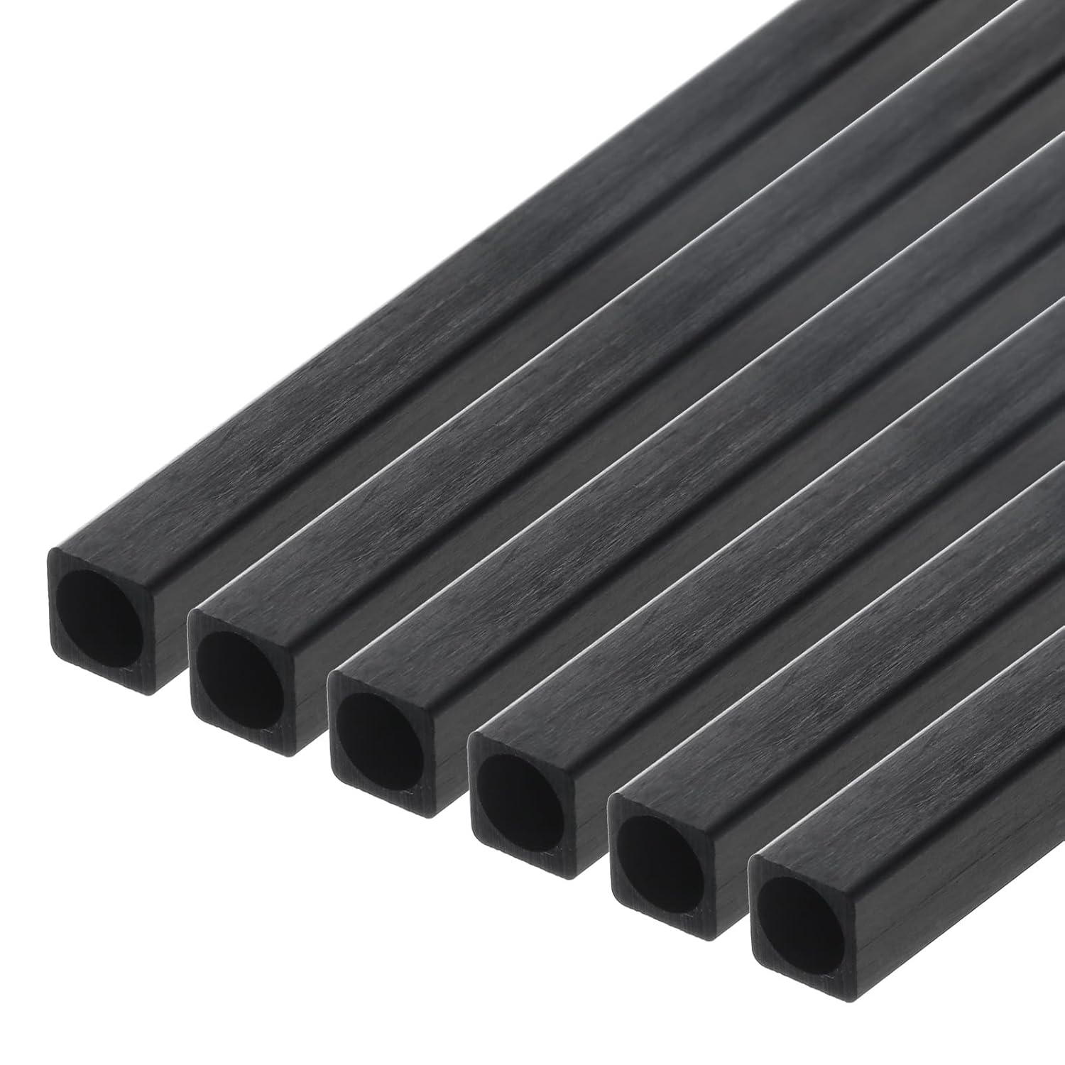 MECCANIXITY Carbon Fiber Square Tube 6x5x420mm Pultruded Carbon Fiber Tubing for RC Airplane 6 Pcs