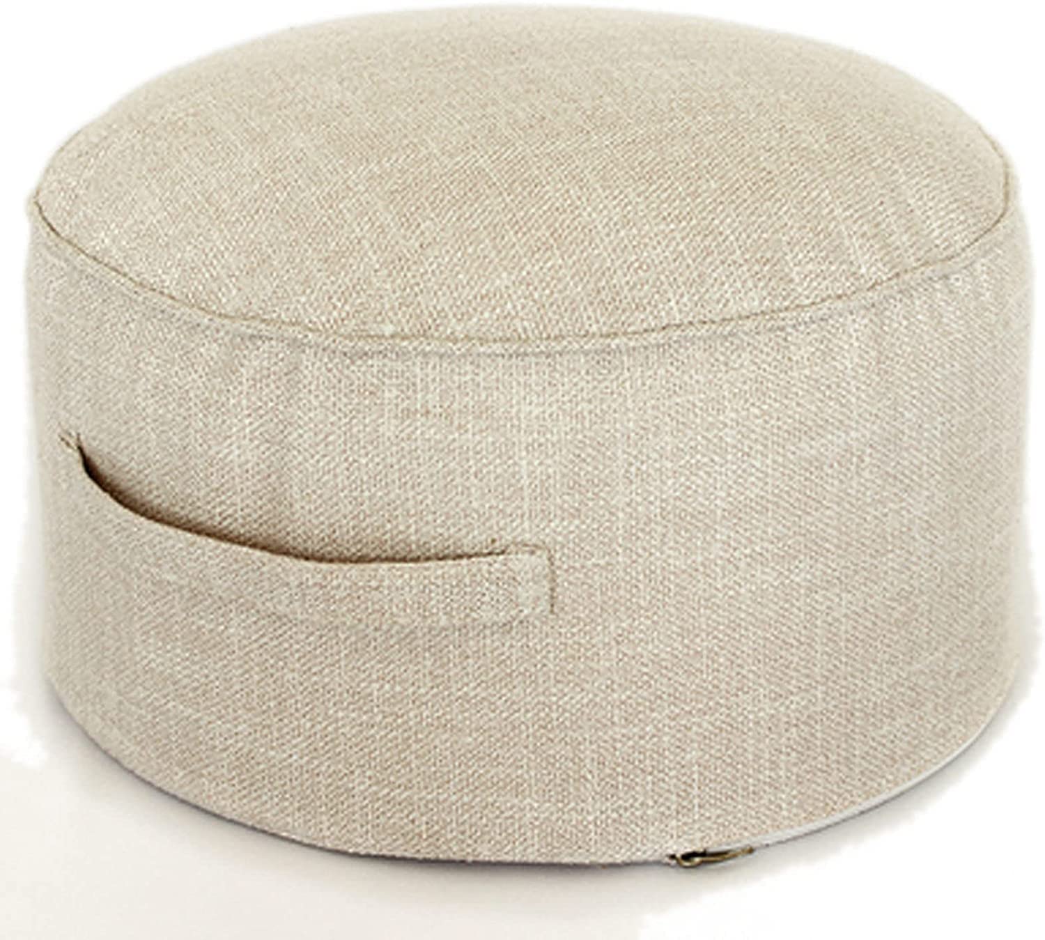 Pouf Rond Ottoman Lavable pour soulager les jambes lourdes après le travail