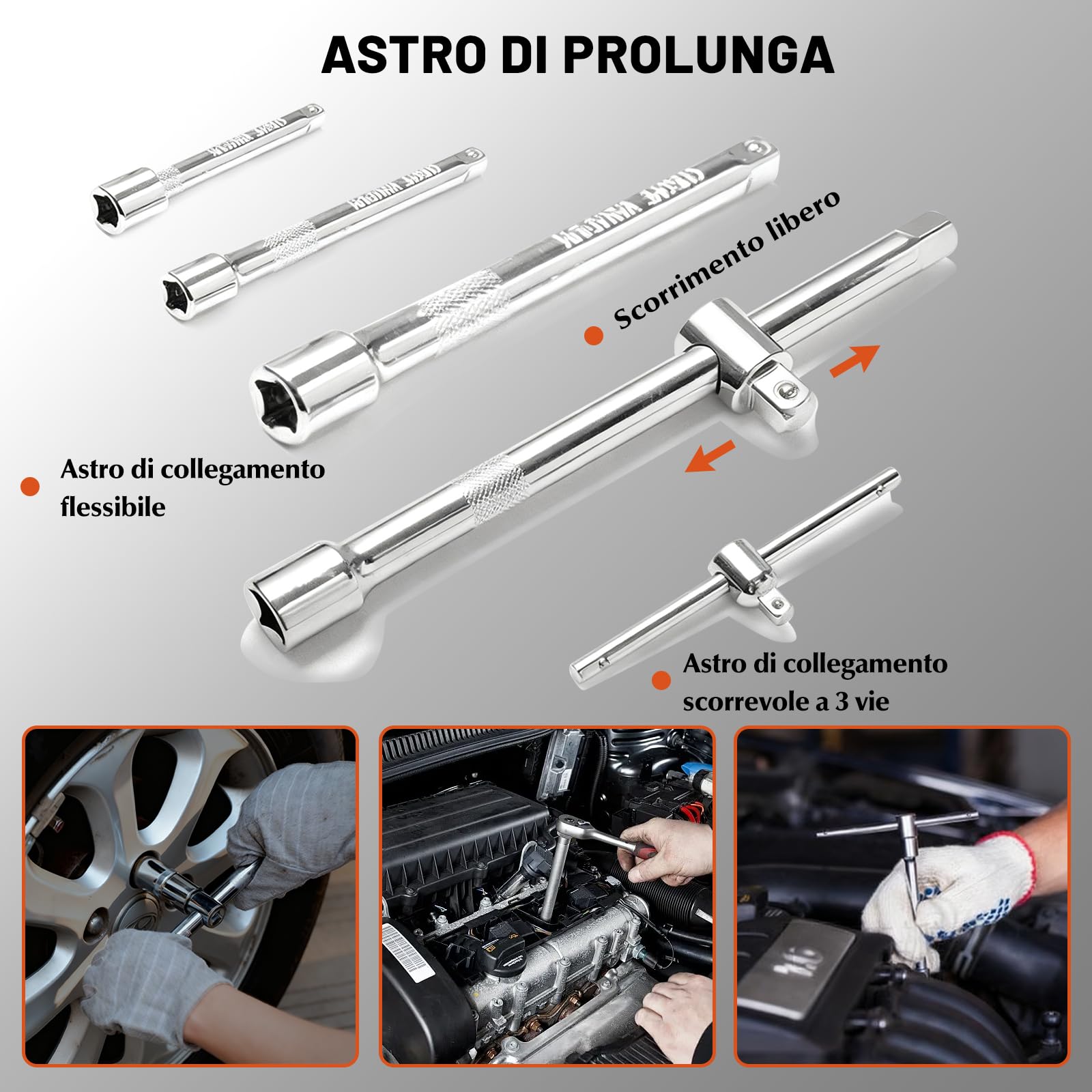 ISE 108 Pezzi Cassetta Attrezzi Completa, Set Attrezzi da Lavoro Include Cacciaviti, Accessori, Chiavi a Bussola e Chiavi a Cricchetto, Ideale per Fai da Te e Uso Domestico