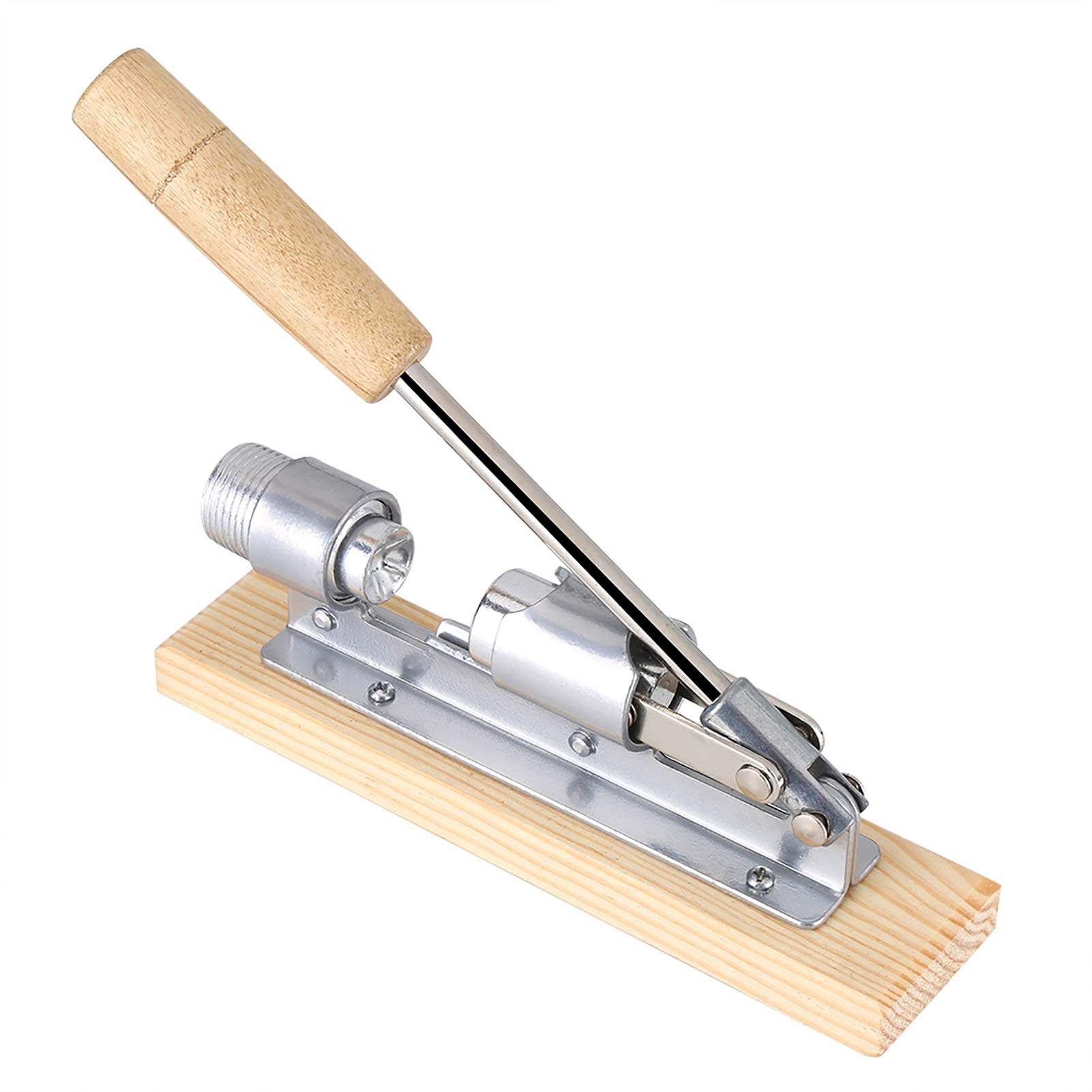 Casse-noisette robuste pour noix de pécan et noix de noyer - Outil de bureau avec base et poignée en bois