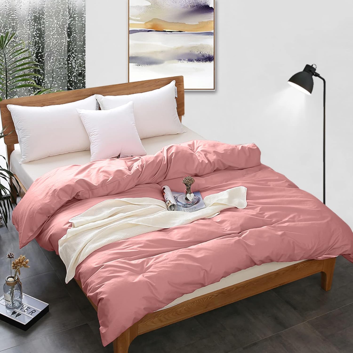 新ローラアシュレイ掛け布団カバーアップルブロッサムピンク