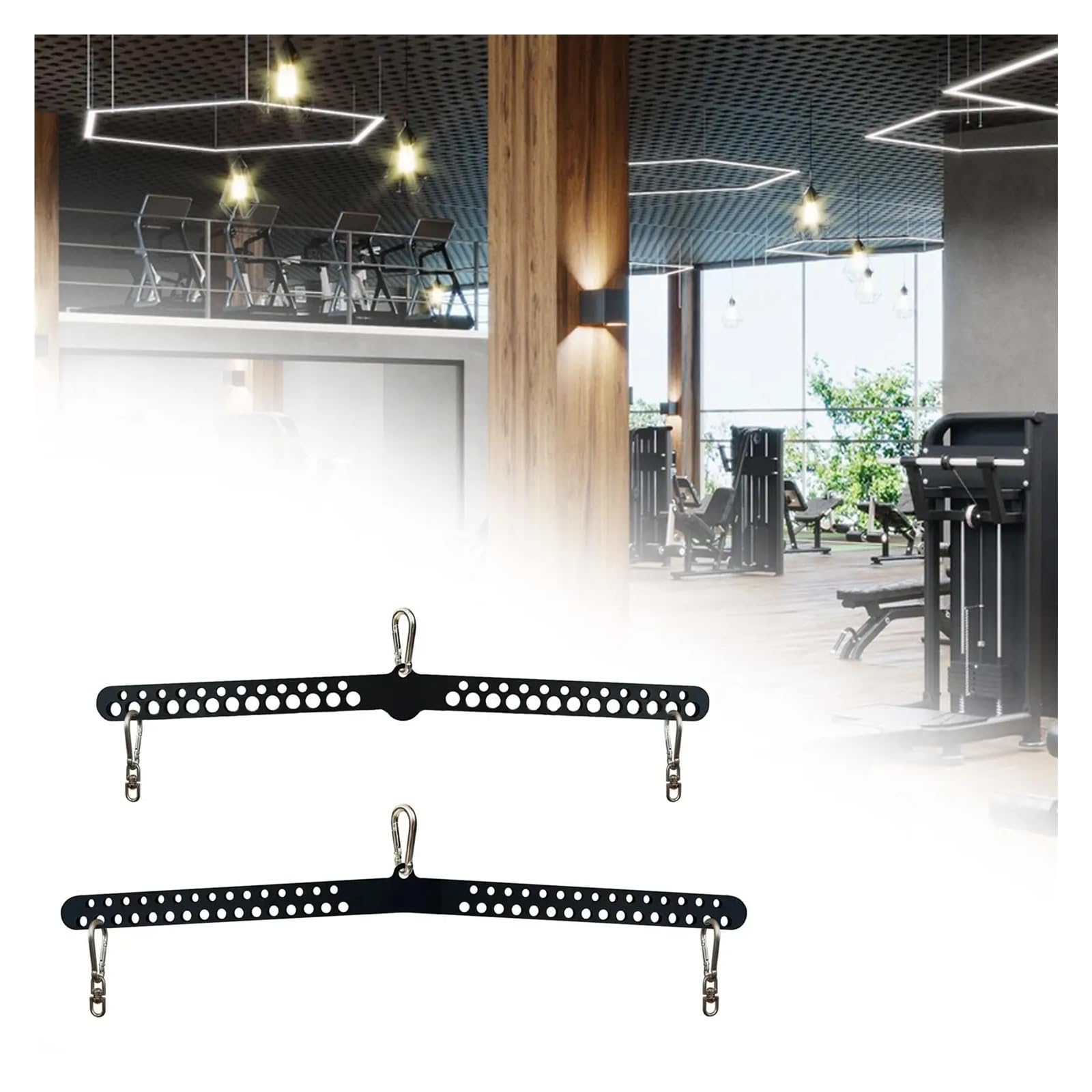 Barra per Lat Pull Down Accessori for file di cavi con barra a T Lat Pull Down Accessori for allenamento fitness Barra di sollevamento multi-grip for macchina for cavi da palestra domestica(77cm)
