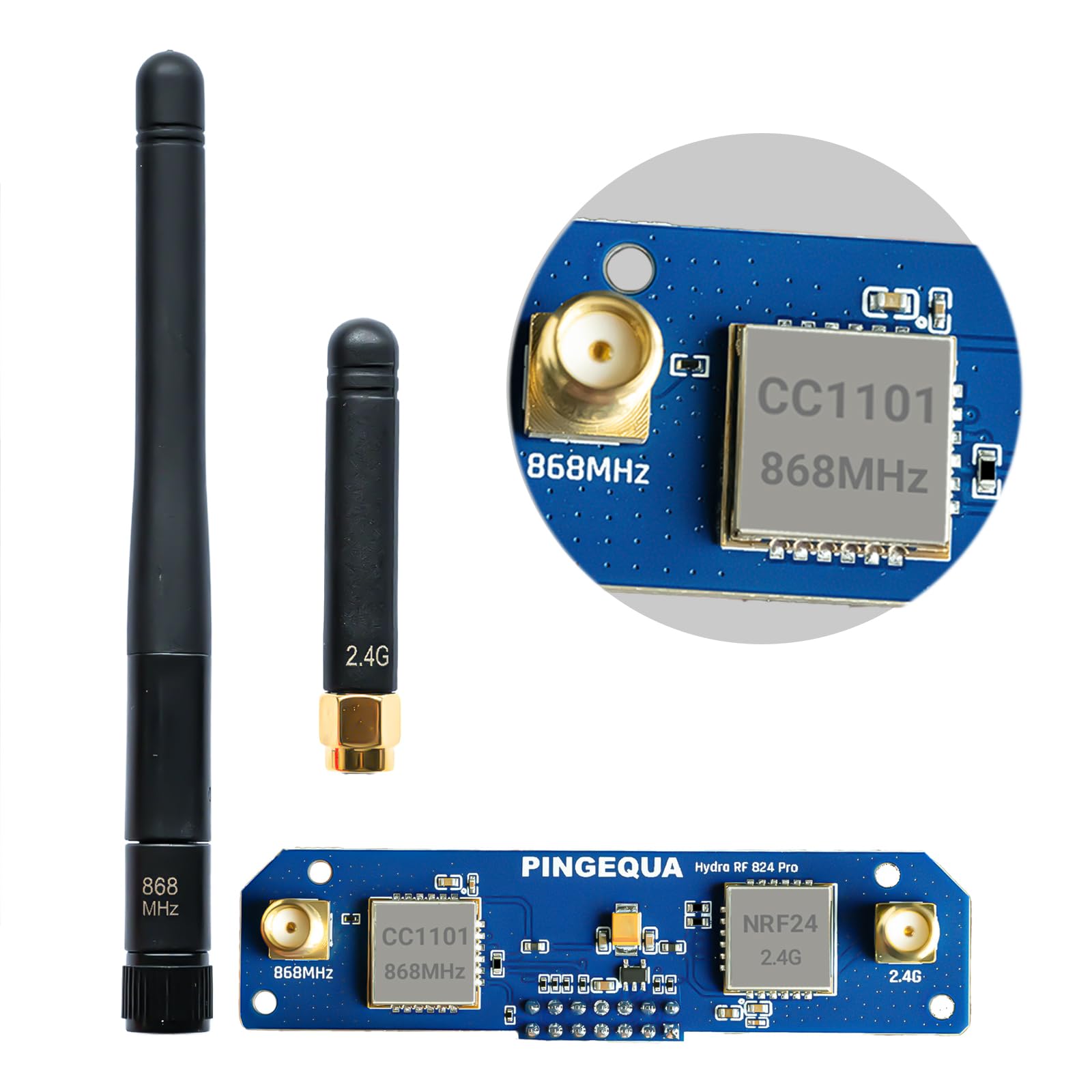 RF 2 In 1 Devboard For M5Stack Cardputer ADV 868 MHz CC1101 2.4G NRF24 Compatibile Bruce Hydra RF 824 Pro