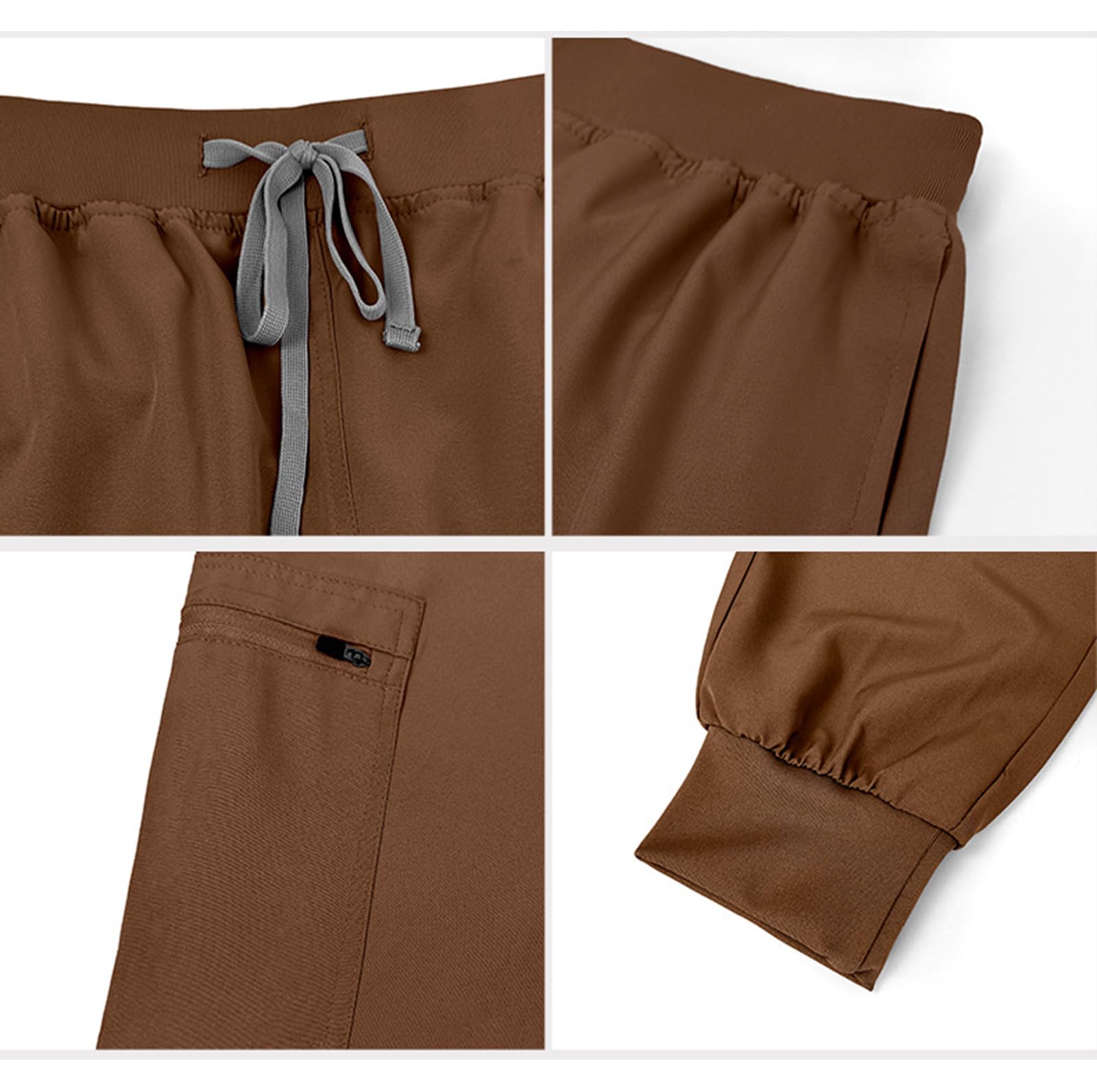 Uniformes Sanitarios Unisex, Uniformes Medicos Cuello en v Tejido Elástico Casacas Sanitarias para Mujer Con Tasca Adecuado para Médicos, Enfermeras