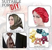 Vista 6 de VACVELT Tela de Satén Charmeuse por Yarda, Tela de Satén Aqua de 60 Pulgadas de Ancho, Suave y Brillante, Perfecta para Vestido de Novia