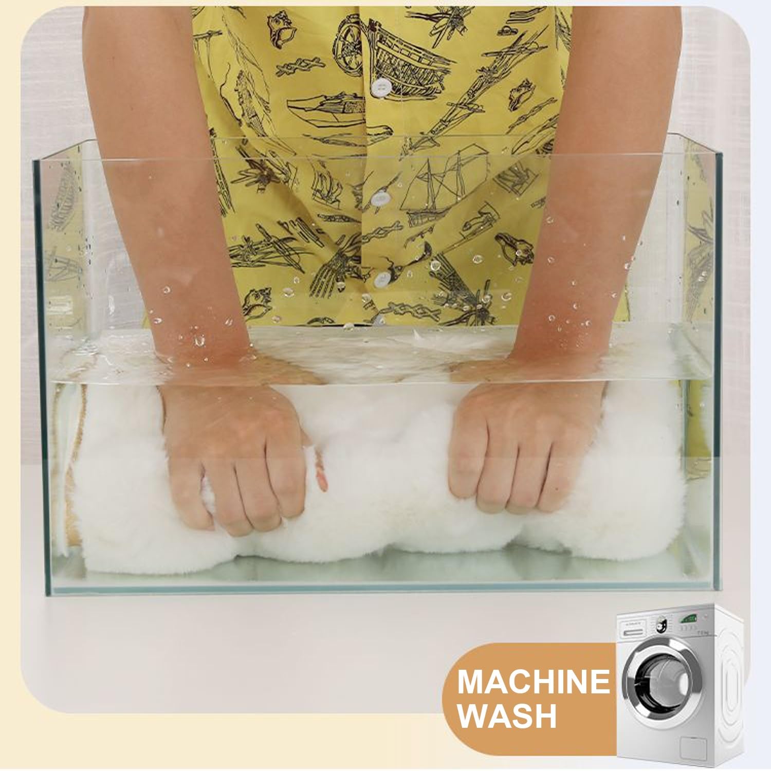 Premium Bubble Fce ławka na buty Cush antypoślizgowa nadająca się do prania Użyj jej jako sofy Cush Cush Cush Wykusz Dywan Huśtawka Cush lub Długie Krzesło Cush (brzoskwiniowy 61 x 190 cm)