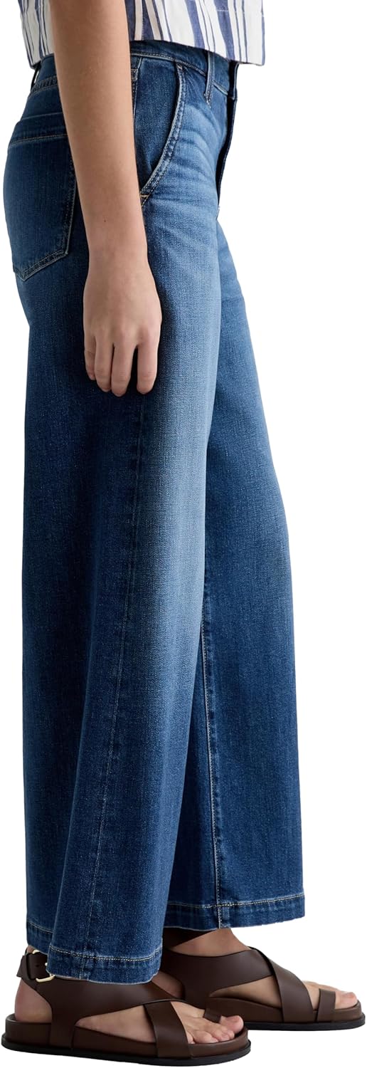 AG Womens Stella Mid Rise Ankle Palazzo Jean - Image 4