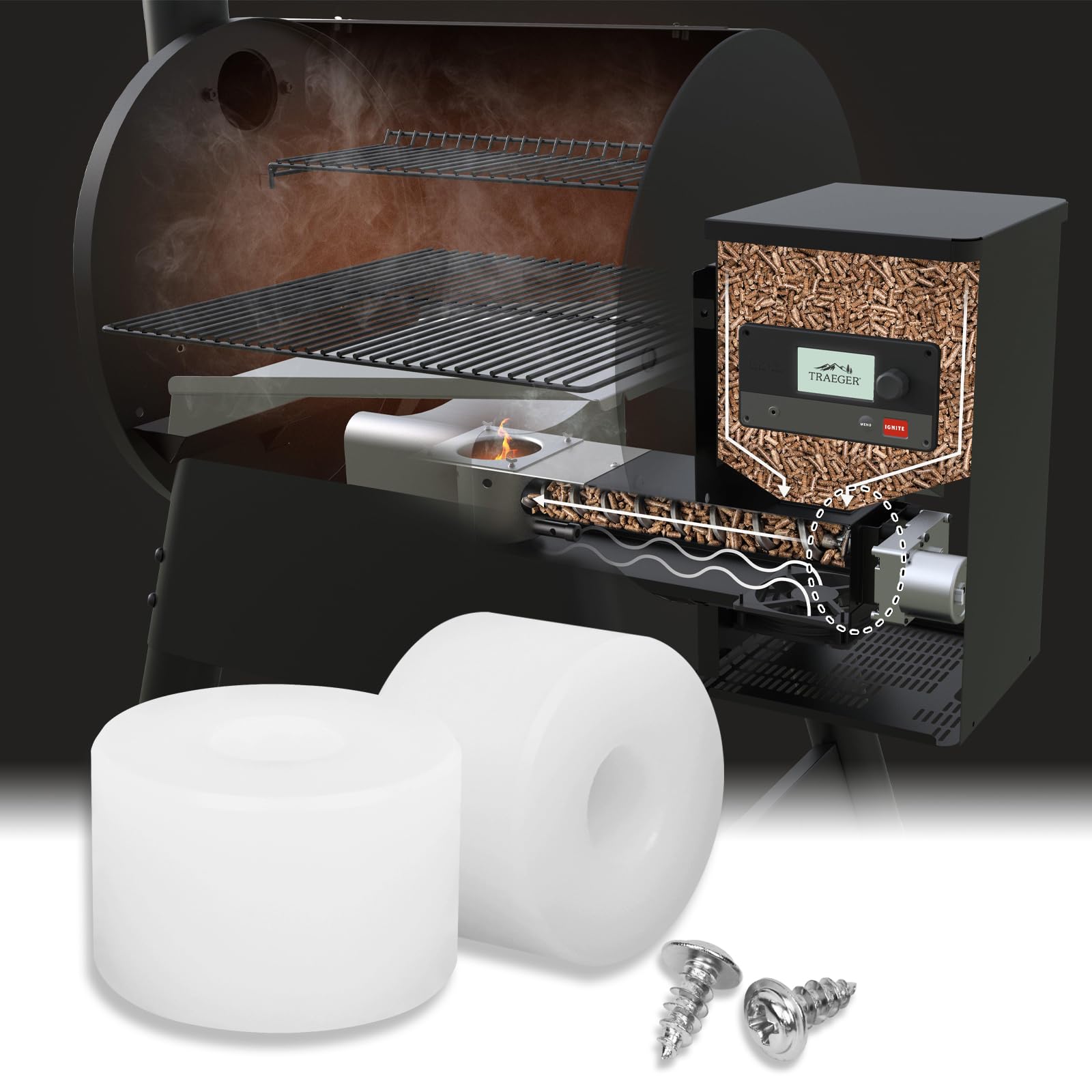 Pit Boss Auger Motor QuliMetal Grill Auger Motor Kit Replacement