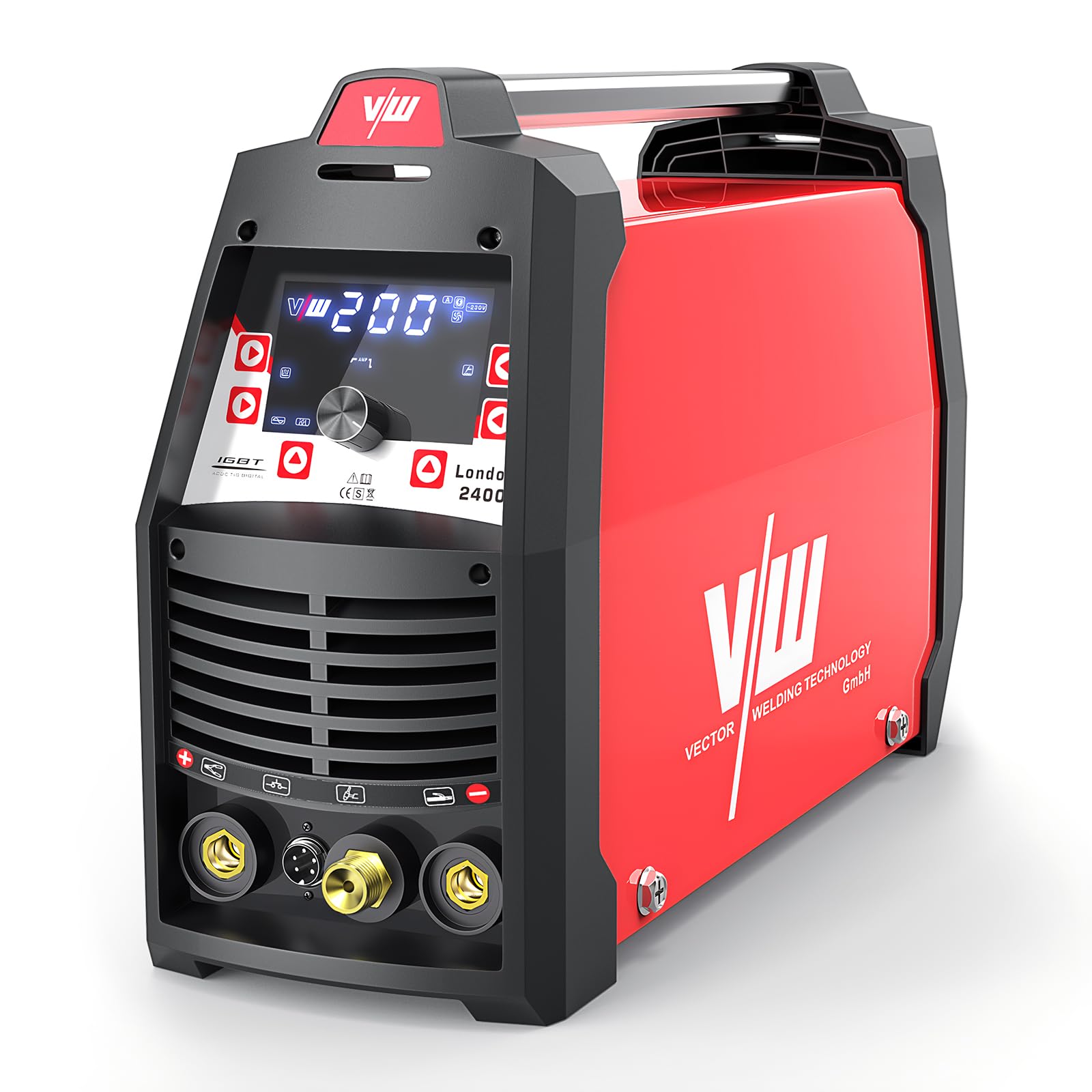 VECTOR WELDING Soldador AC DC TIG 200A Pulso MMA, Soldador Inverter 4 en 1