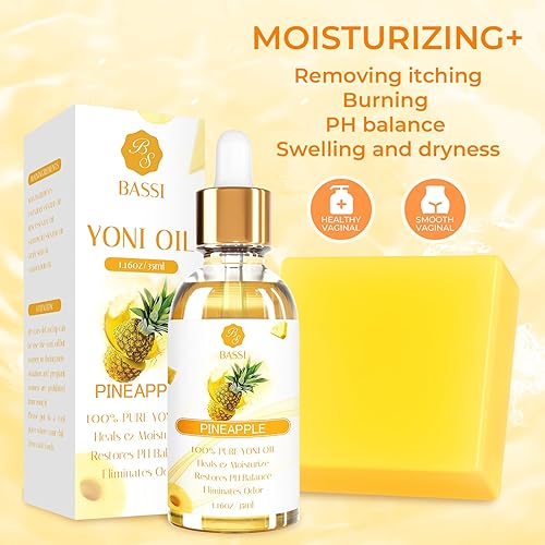 Miniatura 7 de Juego de lavado femenino y aceite Yoni y jabón Yoni para mujer, lavado Yoni para equilibrio vaginal de pH elimina el olor, hidratante de 1.17 onzas