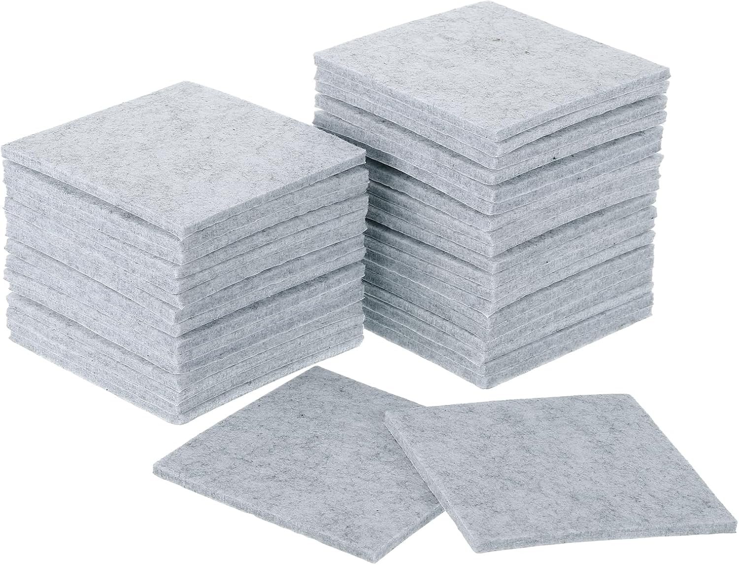 uxcell Furniture Pads,36Pcs 3.5"- Square Self Adhesive Felt Furniture Pads, Floor Protectors for Furniture Feet Chairs Legs Hardwood Floors (Beige)