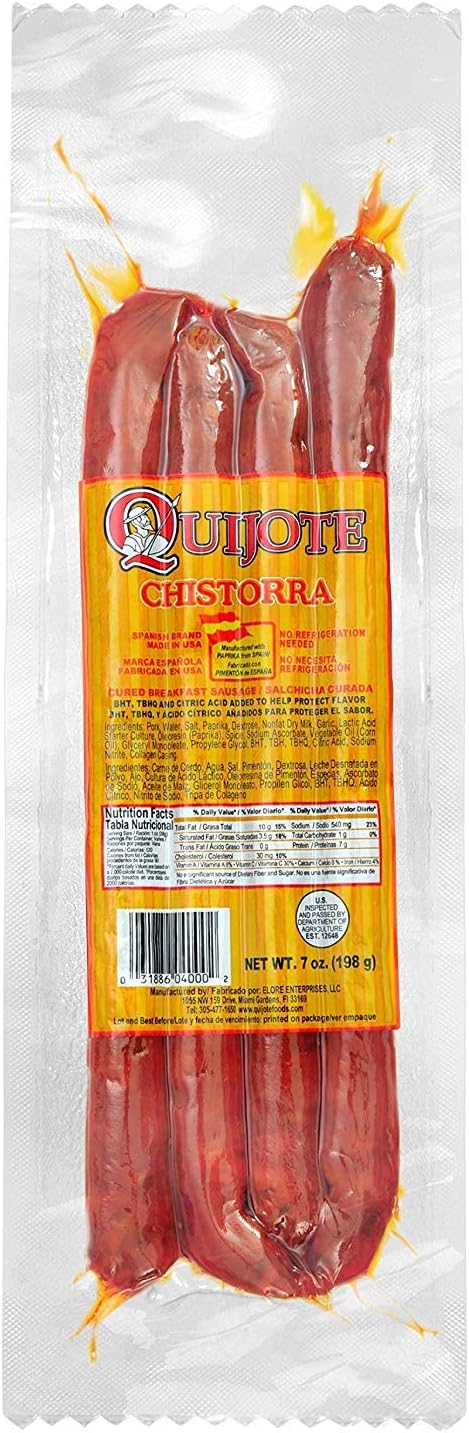 Chistorra Cooking and Breakfast Sausage, 1 Ounce