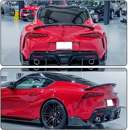 Miniatura 2 de MCARCAR KIT Alerón de maletero de fibra de carbono A90 para Toyota GR Supra A90 A91 Coupé 2019-2023 Tapa trasera de arranque High Kick Wing Lip