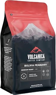 Bolivia Peaberry Coffee, Carnavari, Whole Bean, Fresh Roasted, 16-ounce