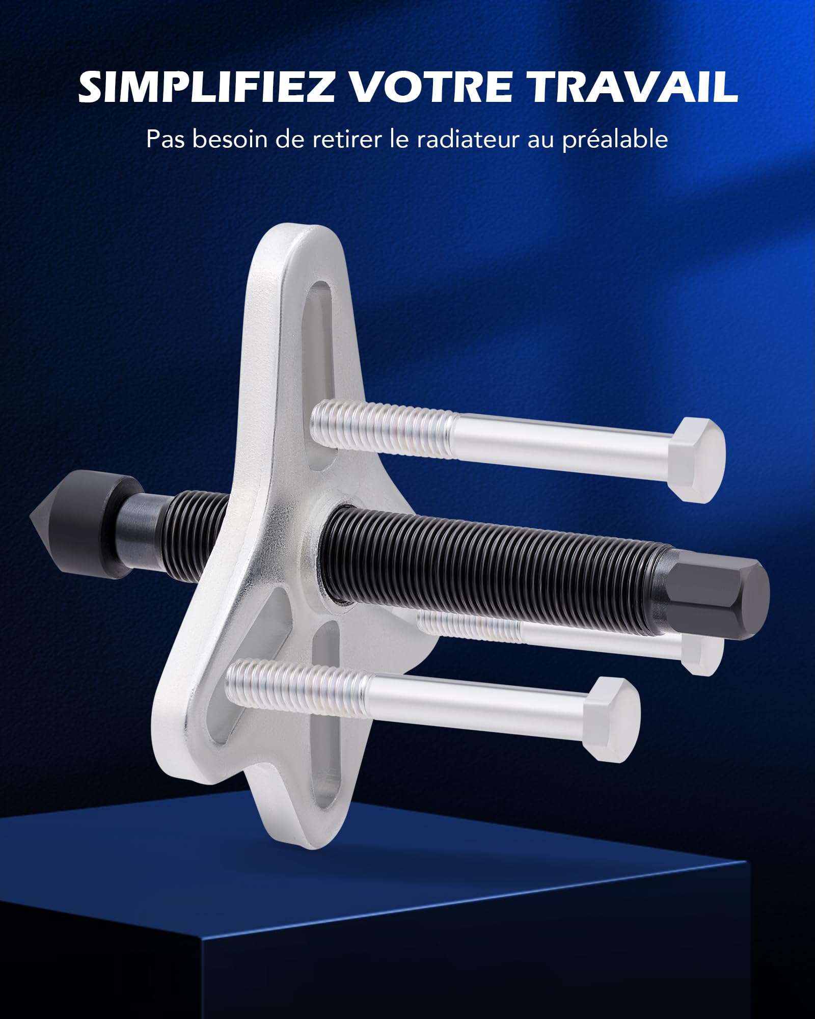 Orion Motor Tech Arrache Volant Magnétique 49 Pièces, Kit d'Arrache Volant pour Équilibreur Harmonique, Volant Moteur et Poulie de Vilebrequin, Extracteur de Poulie Universel
