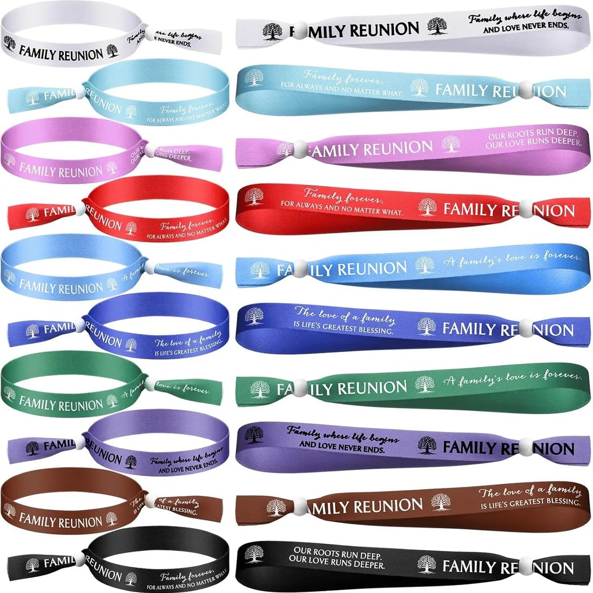 Personalisierte Handgelenk-Armbänder, 50 oder 100 Stück, Stoff-Armbänder, Einwegartikel, für Veranstaltungen, Konzerte, Partys