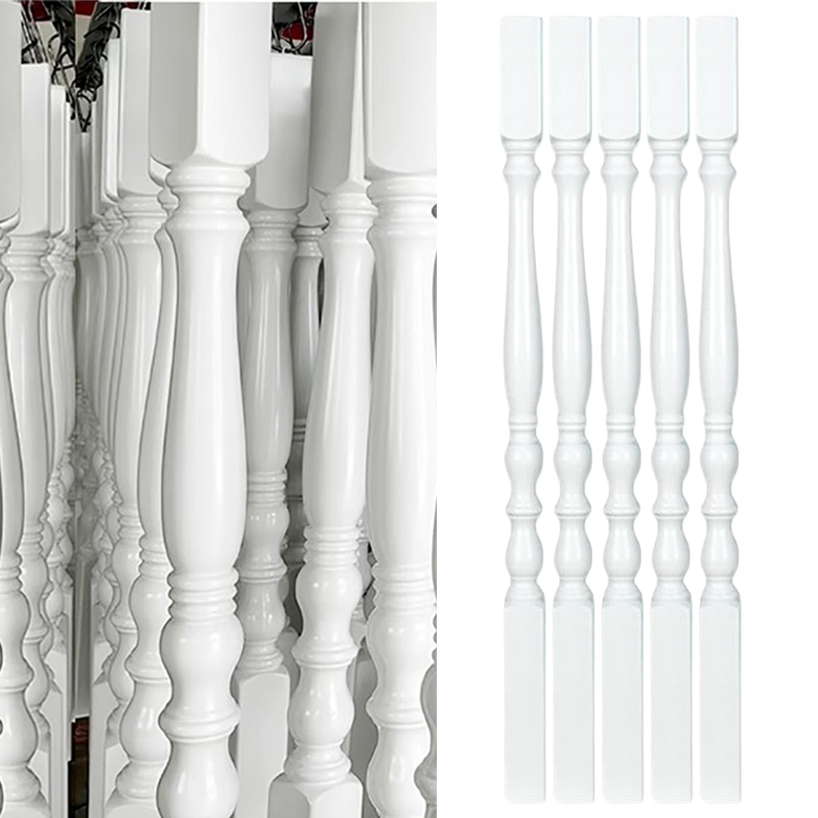 Piliers de cloison d'escalier blancs de balcon deck et baluster column