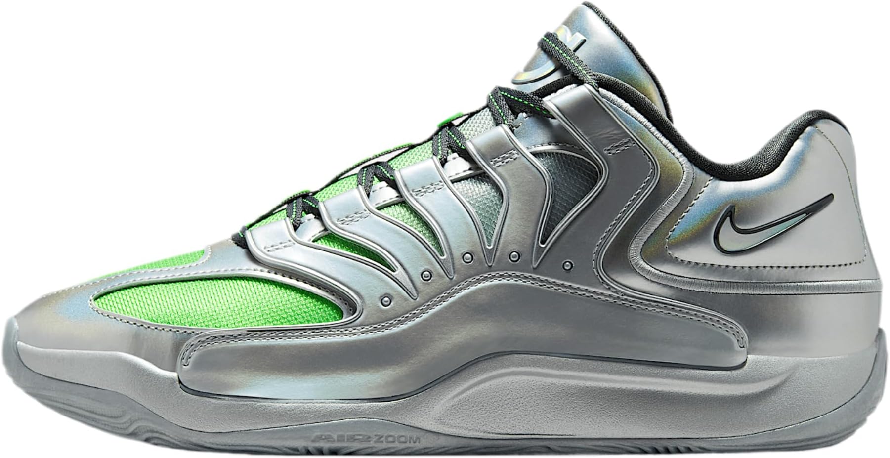 KD 18 Men's Basketball Shoe, Silver/Green, 8.5